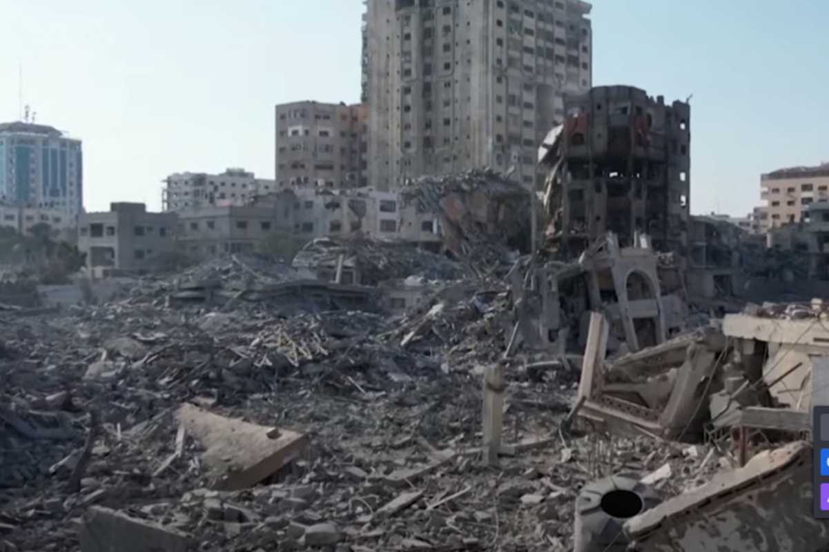 Gaza, le macerie dopo gli attacchi